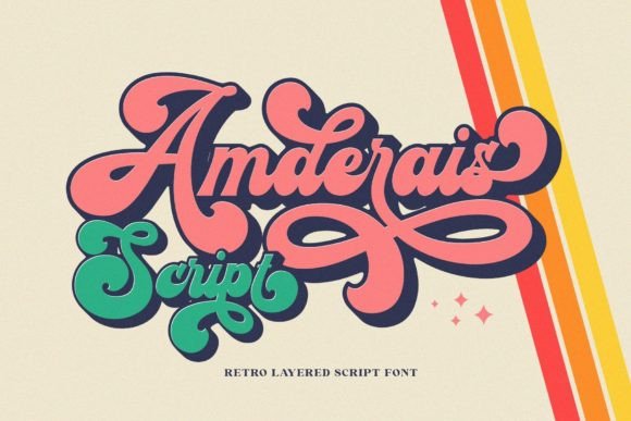 Amderais: A Retro Typographic Font for Editorial Design