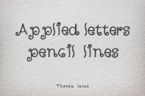 Applied Letters Font: Vintage Hand-Drawn Typeface for Crafters