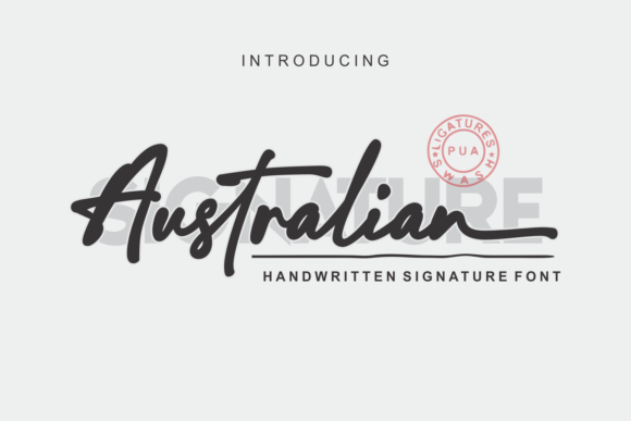 Australian Signature Font for Polished Brand Visuals