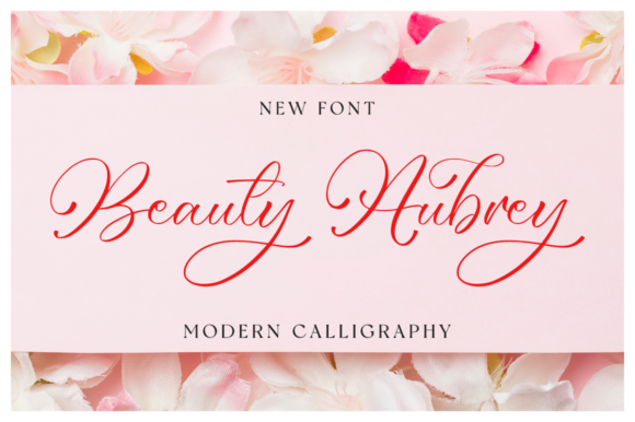 Beauty Aubrey: A Script Handwritten Font for Elegant Editorial Design