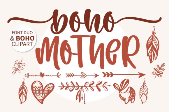 Boho Mother: A Delicate Script Font for Branding and Design