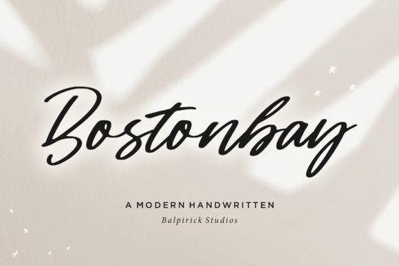 Bostonbay: A Script Handwritten Font for Timeless Branding