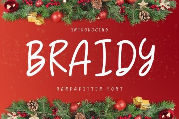 Braidy: A Cute Handwritten Font for Authentic Branding