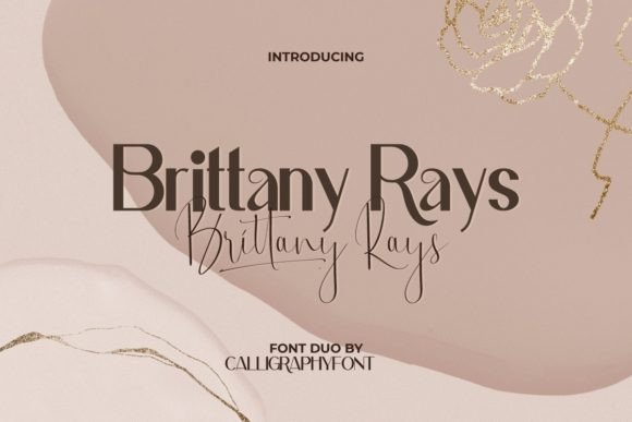 Brittany Rays Duo: A Script Handwritten Font for Editorial Elegance