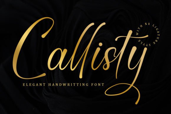 Callisty: An Elegant Script Handwritten Font for Editorial Design