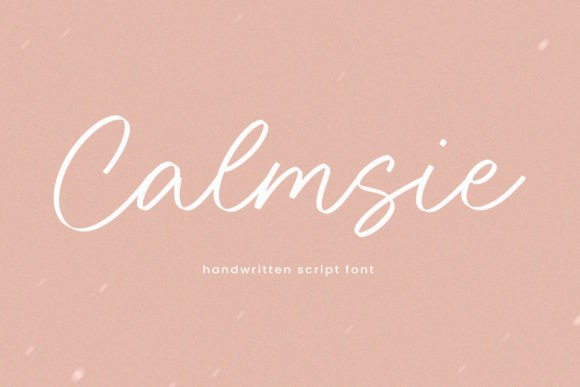 Calmsie: A Script Handwritten Font for Editorial Warmth