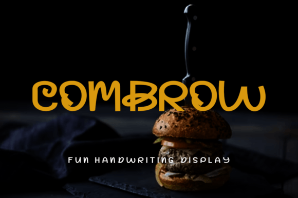 Combrow: A Script Handwritten Font for Editorial Design