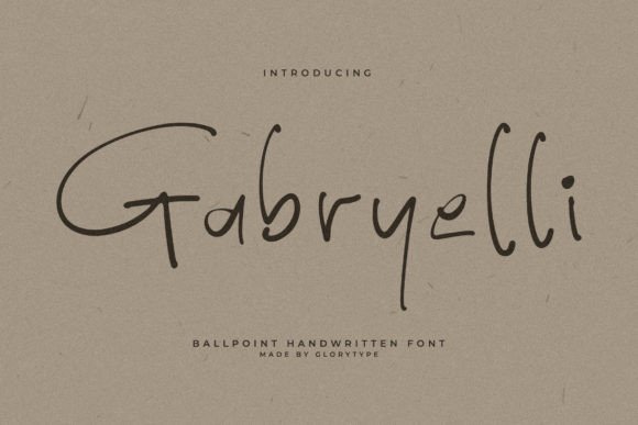Discover the Magic of Gabryelli: A Script Handwritten Font for Creative Makers