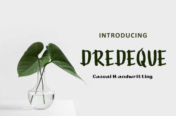 Dredeque: A Script Handwritten Font for Creative Campaigns