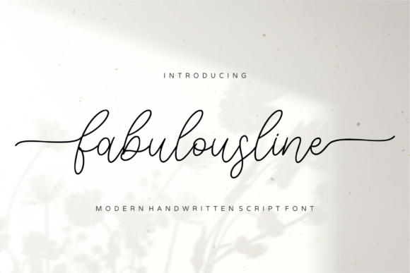 Fabulousline: A Modern Handwritten Font for Digital Branding