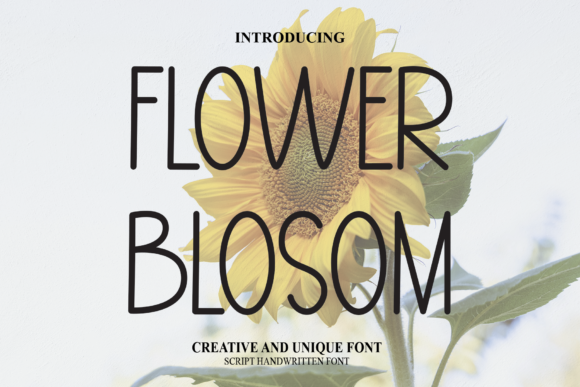Flower Blosom: A Delicate Script Font for Editorial Design