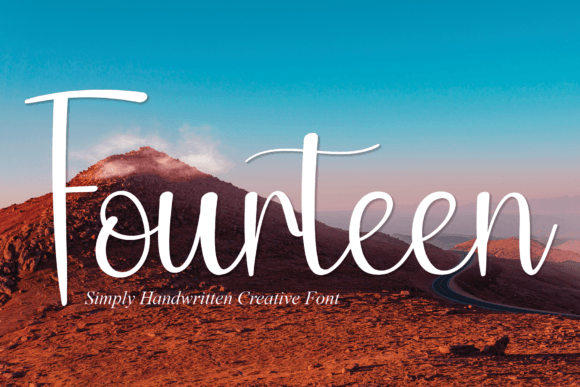 Fourteen: A Script Font for Elegant Editorial Design