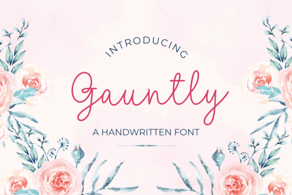Gauntly Handwritten Font for Small Business Branding