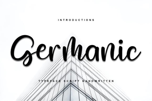Germanic: A Script Handwritten Font for Creative Crafters and Product Designers