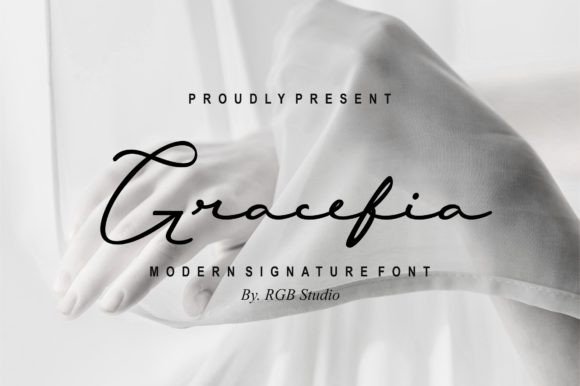 Gracefia: An Elegant Script Handwritten Font for Makers