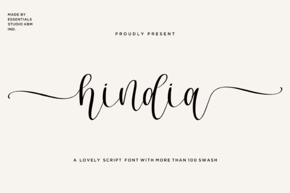 Hindia: A Script Handwritten Font for Elegant Editorial Moments