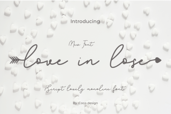 Love in Lose: A Script Handwritten Font for Elegant Editorial Moments