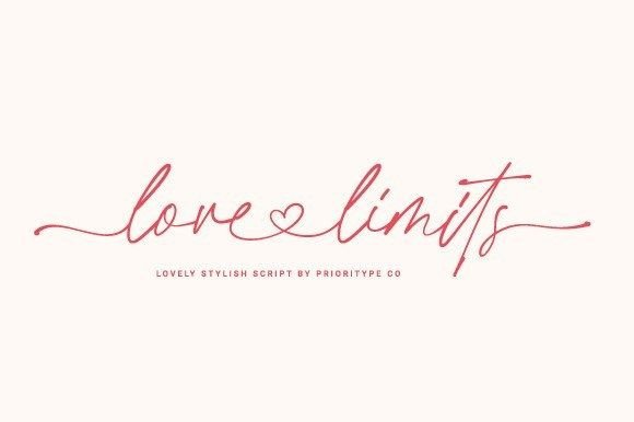 Love Limits: A Stylish Script Handwritten Font for Real Design Work