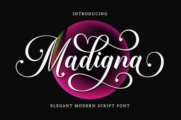 Madigna Script Handwritten Font for Polished Branding
