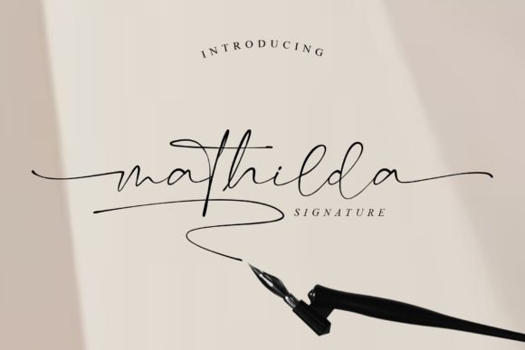Mathilda Signature: A Font for Elegant Expression