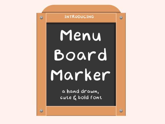 Menu Board Marker: A Script Font for Warm, Friendly Branding