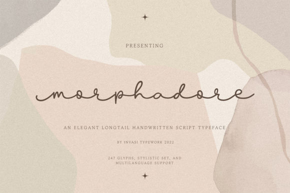 Morphadore: The Script Handwritten Font for Elegant Product Design