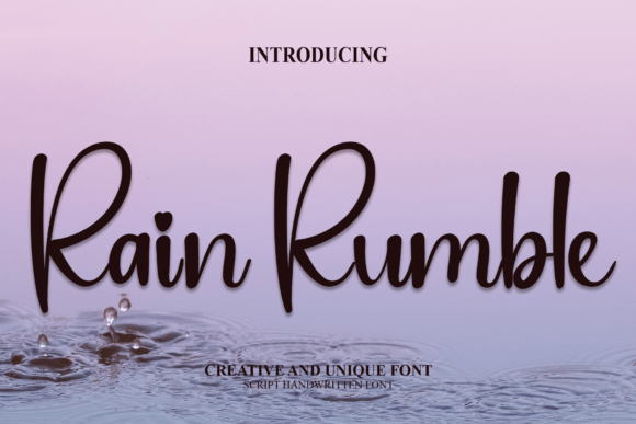 Rain Rumble Font Review: A Script Handwritten Gem