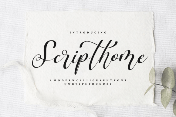 Scripthome: A Beautiful Script Font for Handmade Creators