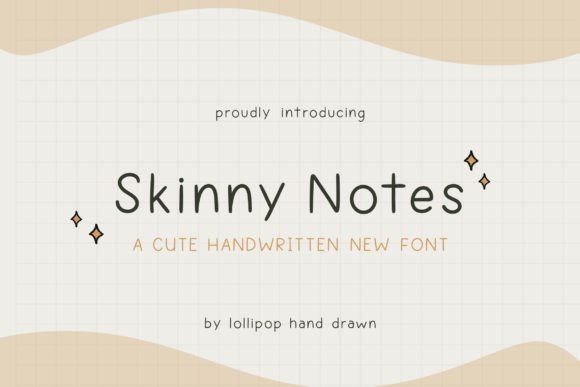 Skinny Notes Font for Handwritten Branding Projects
