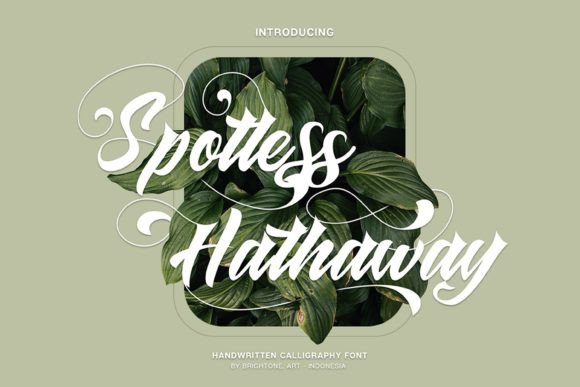 Spotless Hathaway: A Script Handwritten Font for Creative Makers