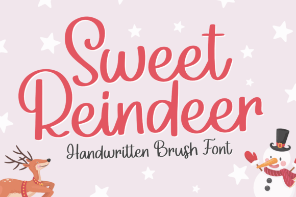 Sweet Reindeer Handwritten Font for Warm, Inviting Brand Identities
