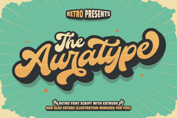 The Auratype: A Retro Script Font for Timeless Branding