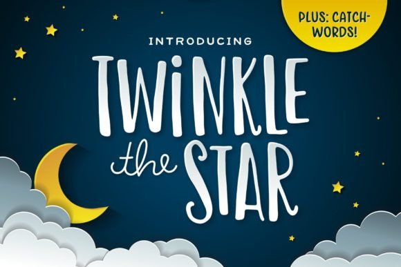 Twinkle the Star Font for Web Designers and Brand Creators